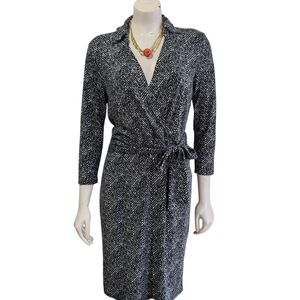 Ann Taylor Faux Wrap Dress Size 8 Petite